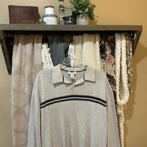 Covington Gray Polo Sweater (cozy and fall)